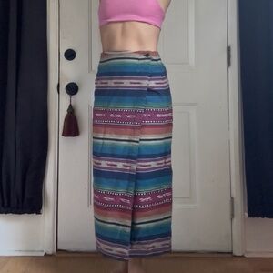 Vintage Southwestern Style Wrap Skirt